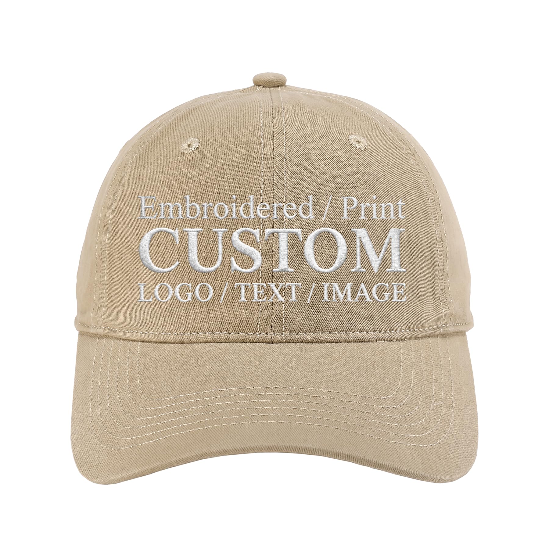 Soft Custom Hat Embroidered/Printed Logo/Text/Image Baseball Cap for Adult | Personalized…