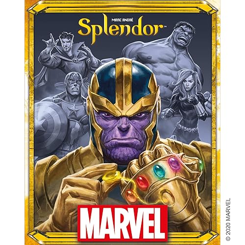 Asmodee Marvel Splendor Board Game - Unite Heroes and Gems