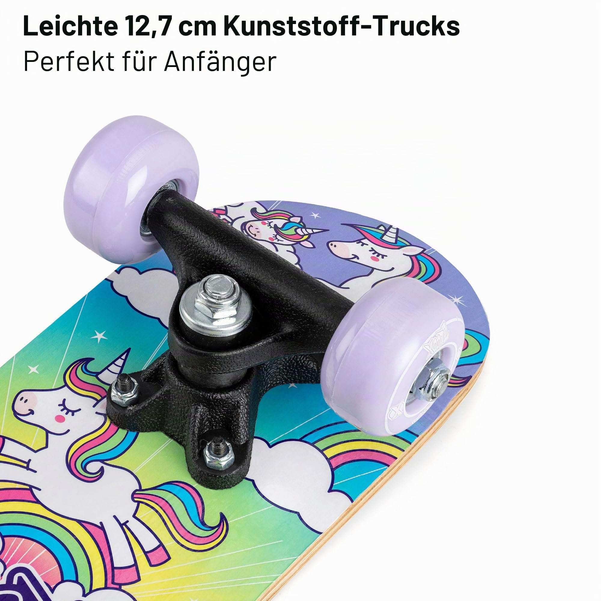 Xootz Mini-Skateboard, Einhorn- oder Monster-Design, 43,2 cm Kinder-Cruiser, Jungen und Mädchen, ab 3 Jahren