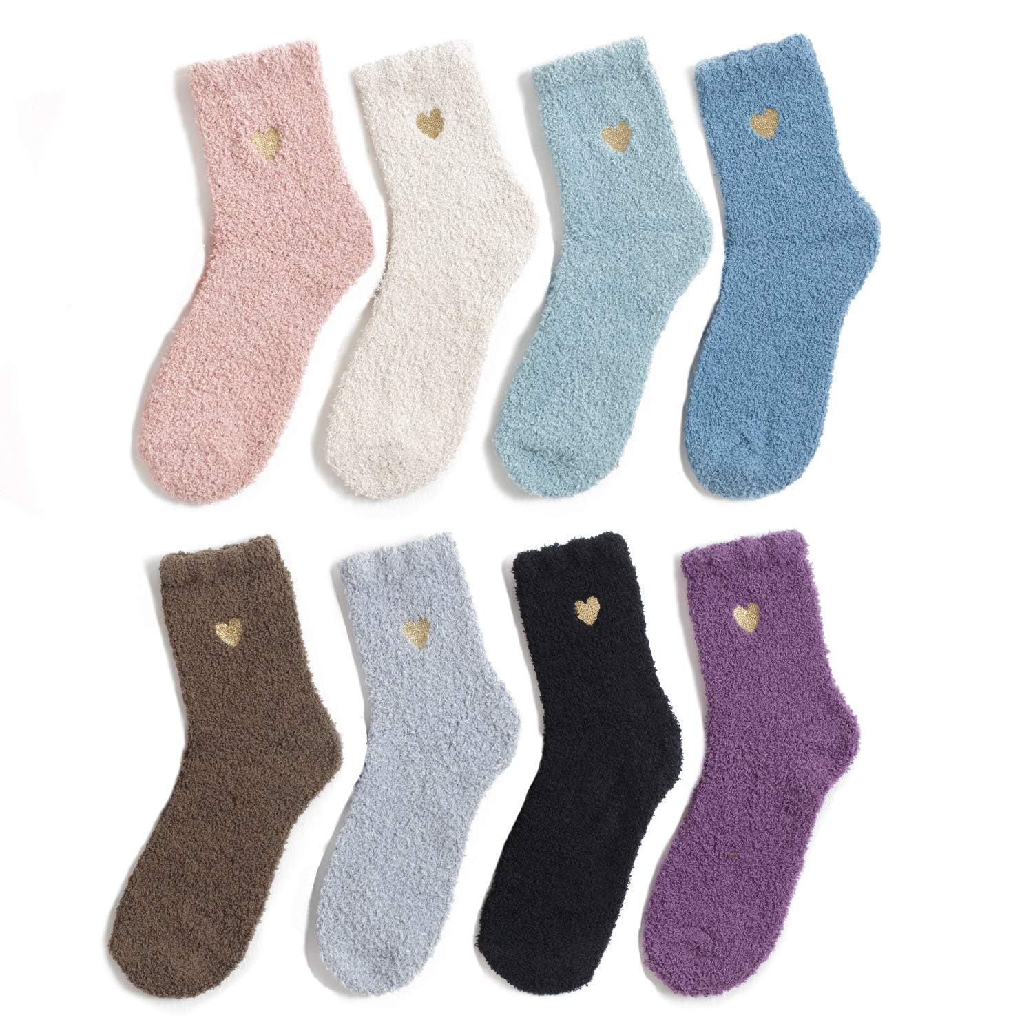 Winter Womens Warm House Slipper Socks Super Soft Microfiber Fuzzy Home Socks