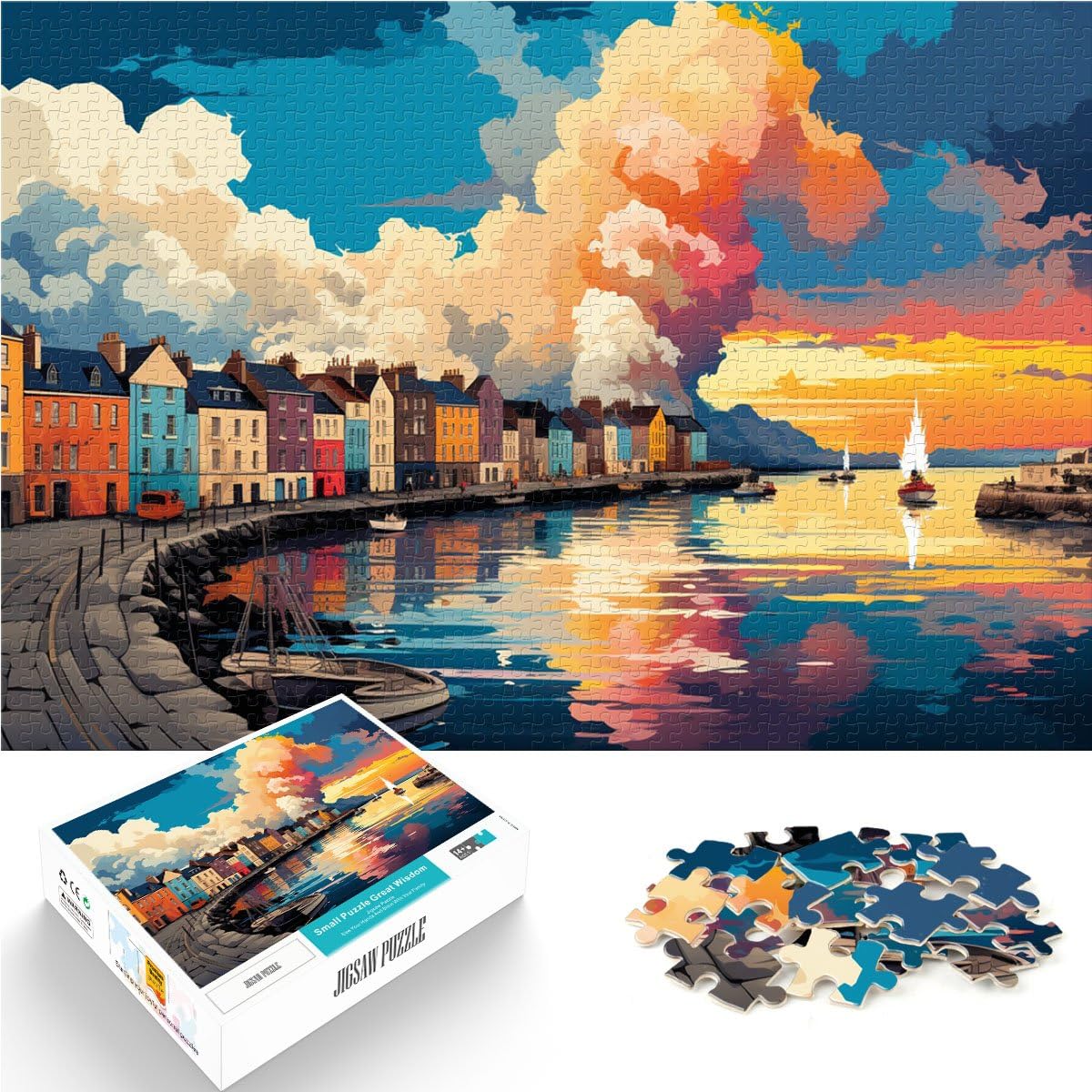puzzles for adults 1000 pieces Crete island Greece Family Game for and Unique Birthday 19.7 in x29.5 in Suitable for and teens 14+ โ image 1