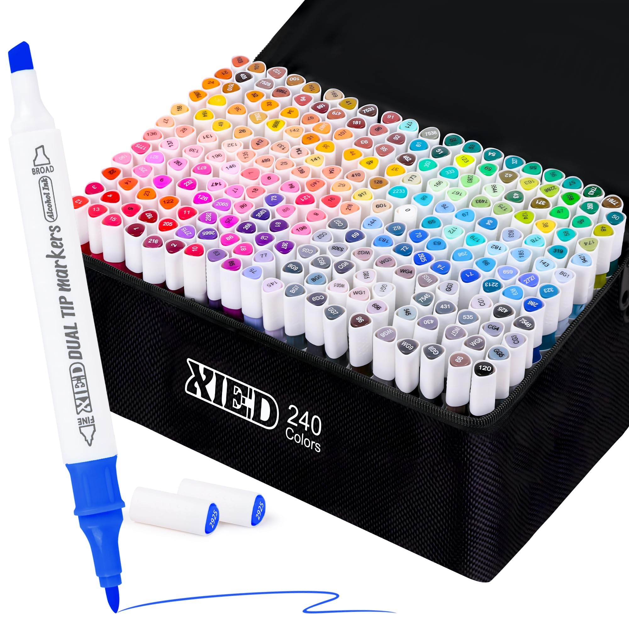 Amazon.com: XIEED Alcohol Markers, 240 Colors Alcohol Markers