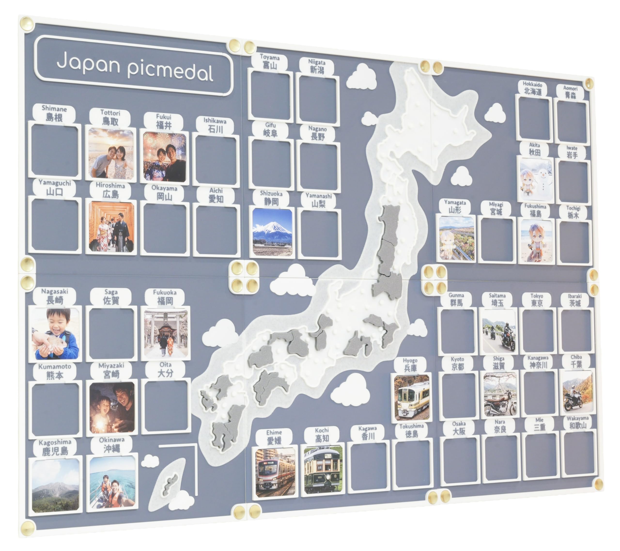 Amazon.co.jp: 人生の実績解除パズル picmedal 日本地図 トラベル