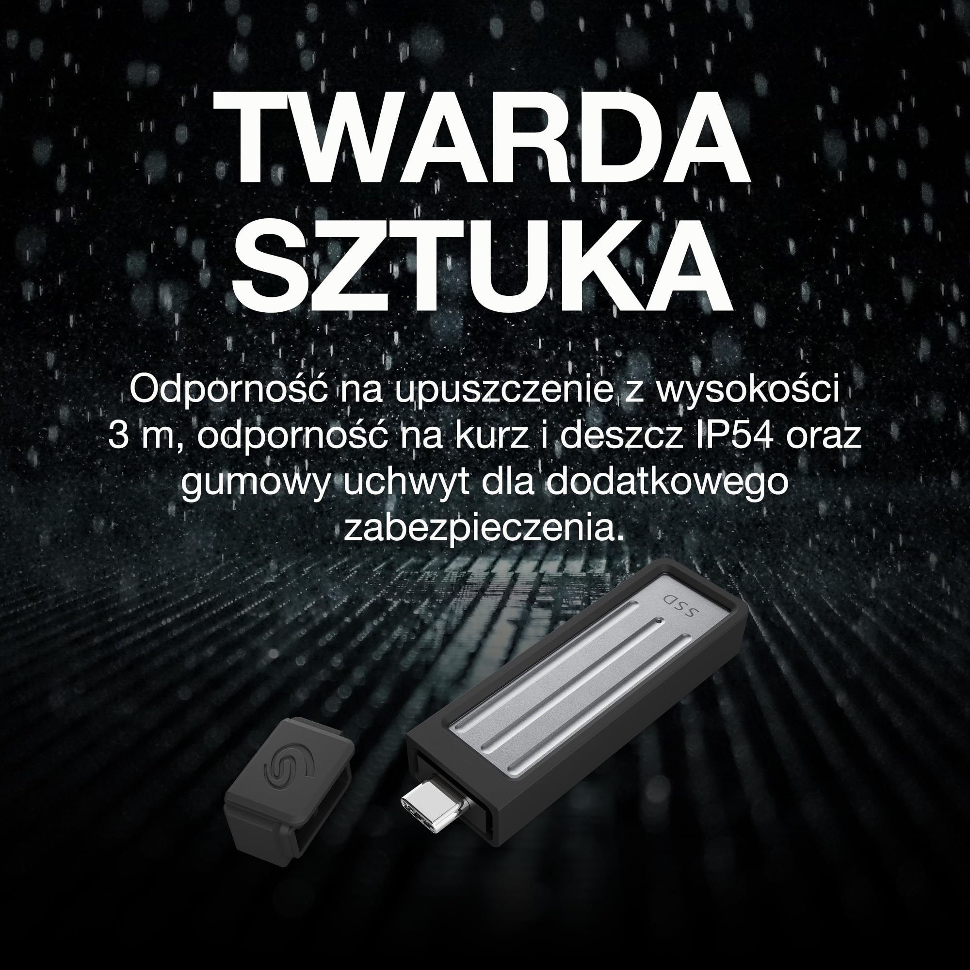 Seagate Ultra Compact 2TB, twardy SSD, 1000MB/s, USB 3.1 Typ C, Data Rescue Service (STMX2000400)