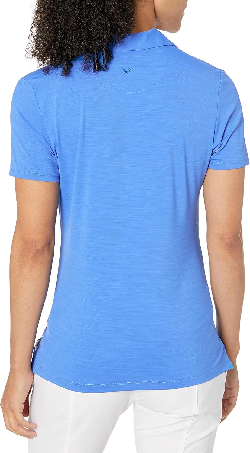Callaway Women’s Opti-Dri Tonal Short Sleeve Polo Shirt, with Stretch Fabric and Sun Protection, Extended Sizing - Image 2