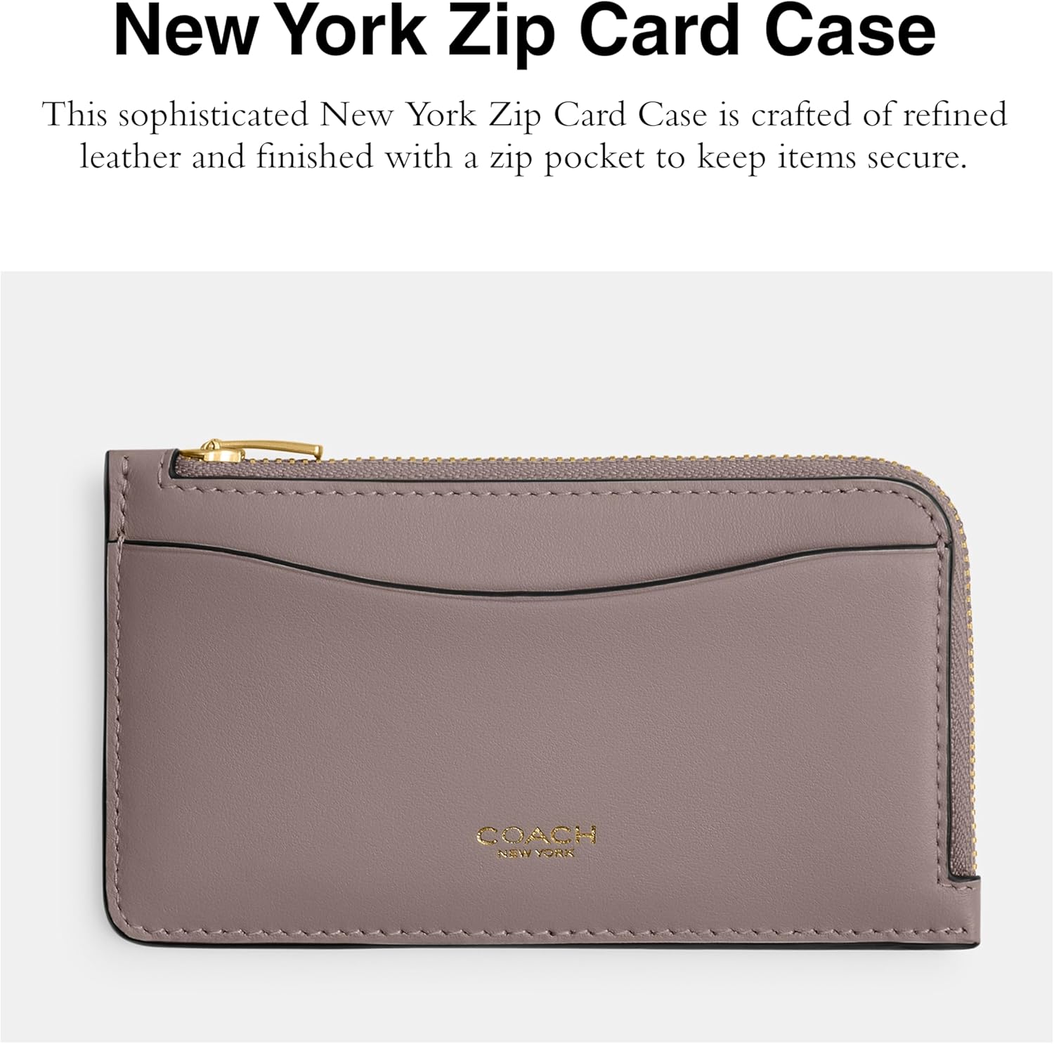 COACH New York Zip Card Case - Image 2