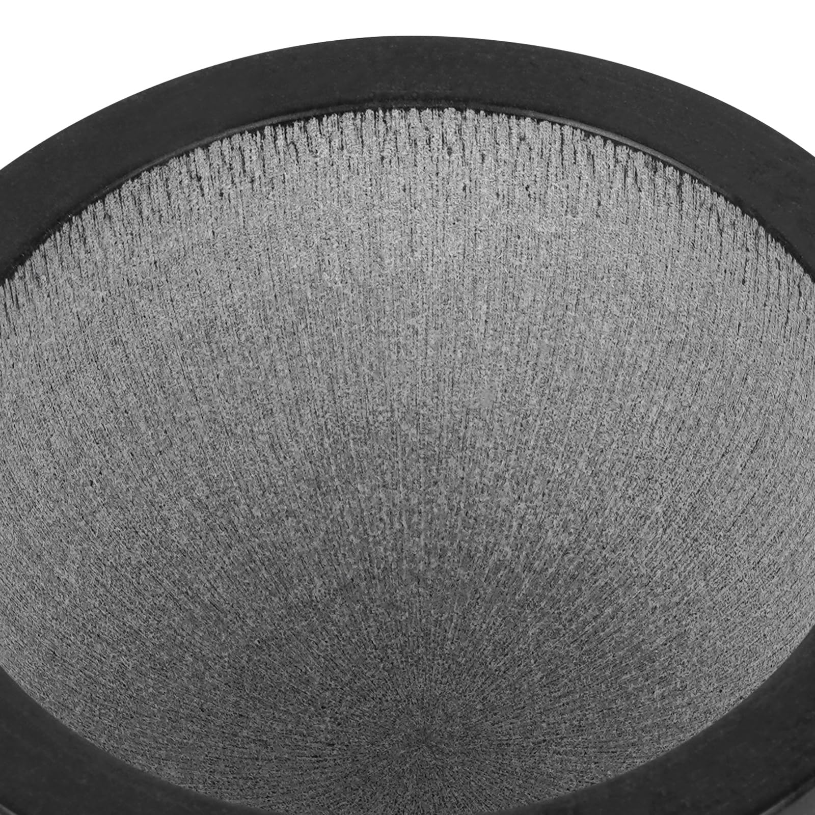 Linkidea Bol à savon de rasage en marbre 100% naturel, rainures internes pour une mousse maximale, pierre isolée pour une expérience de rasage luxueuse à chaud, cadeau pour mari, papa (Noir)