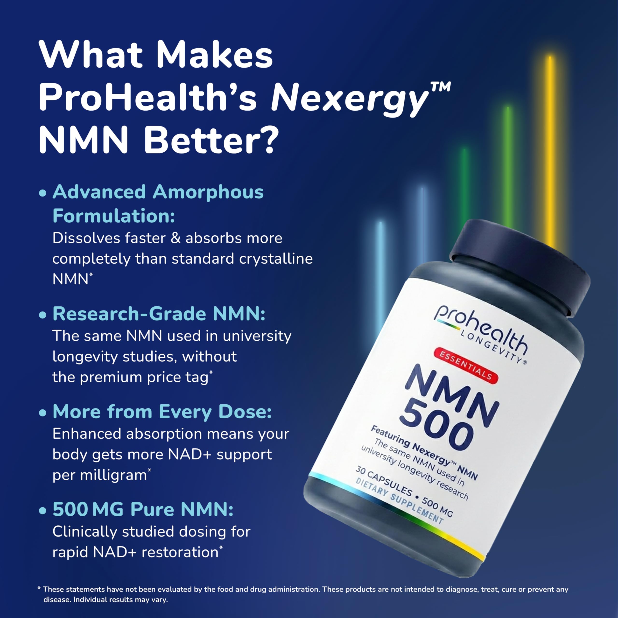 ProHealth Essentials NMN 500, NAD+ Precursor (500mg, 30 Capsules) — Amazon image 3