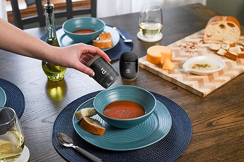 Miniatura 5 de Nat & Jules - Juego de salero y pimentero de cerámica (3 x 2), color rojo