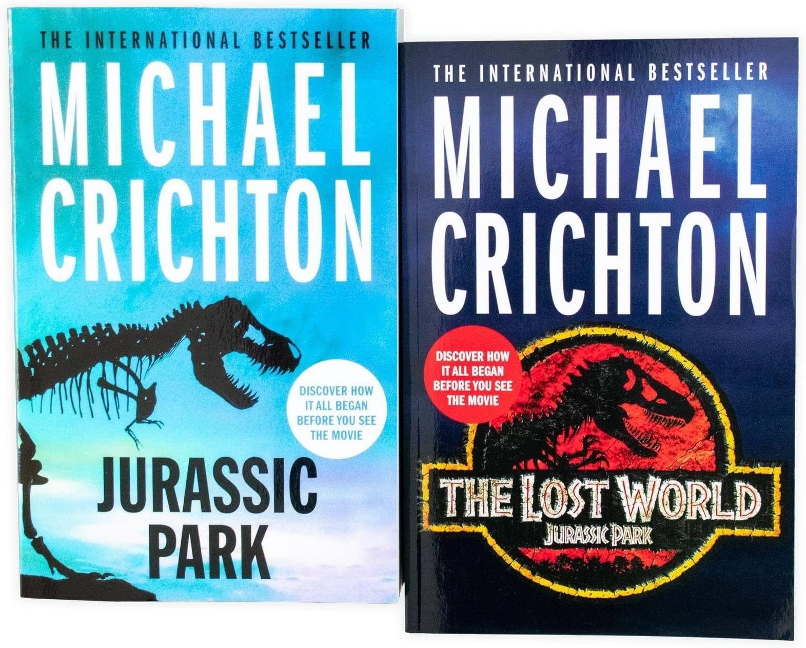 Michael Crichton Jurassic Park 2 Books Collection Pack Set RRP: £15.98 (Jurassic Park, The Lost World)
