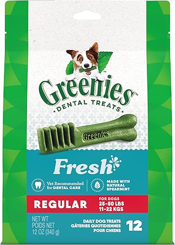 Obsequios dentales para perros Greenies , Regular
