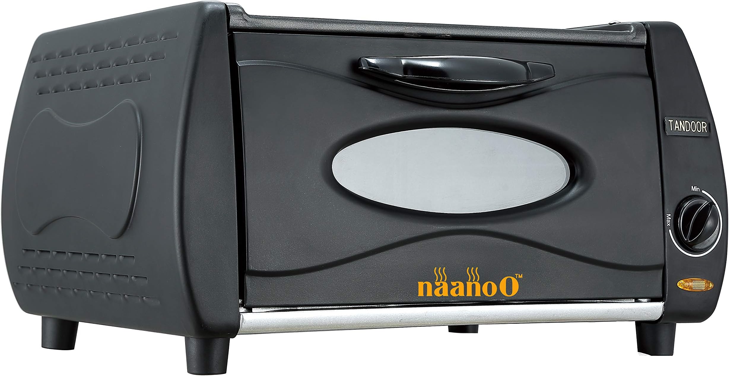 Naanoo Mini tandoor Naan Oven for Chapati Roti Lahmacun Manakish Pizza Oven Tandoori with Hot Top Plate for Home and Takeaways