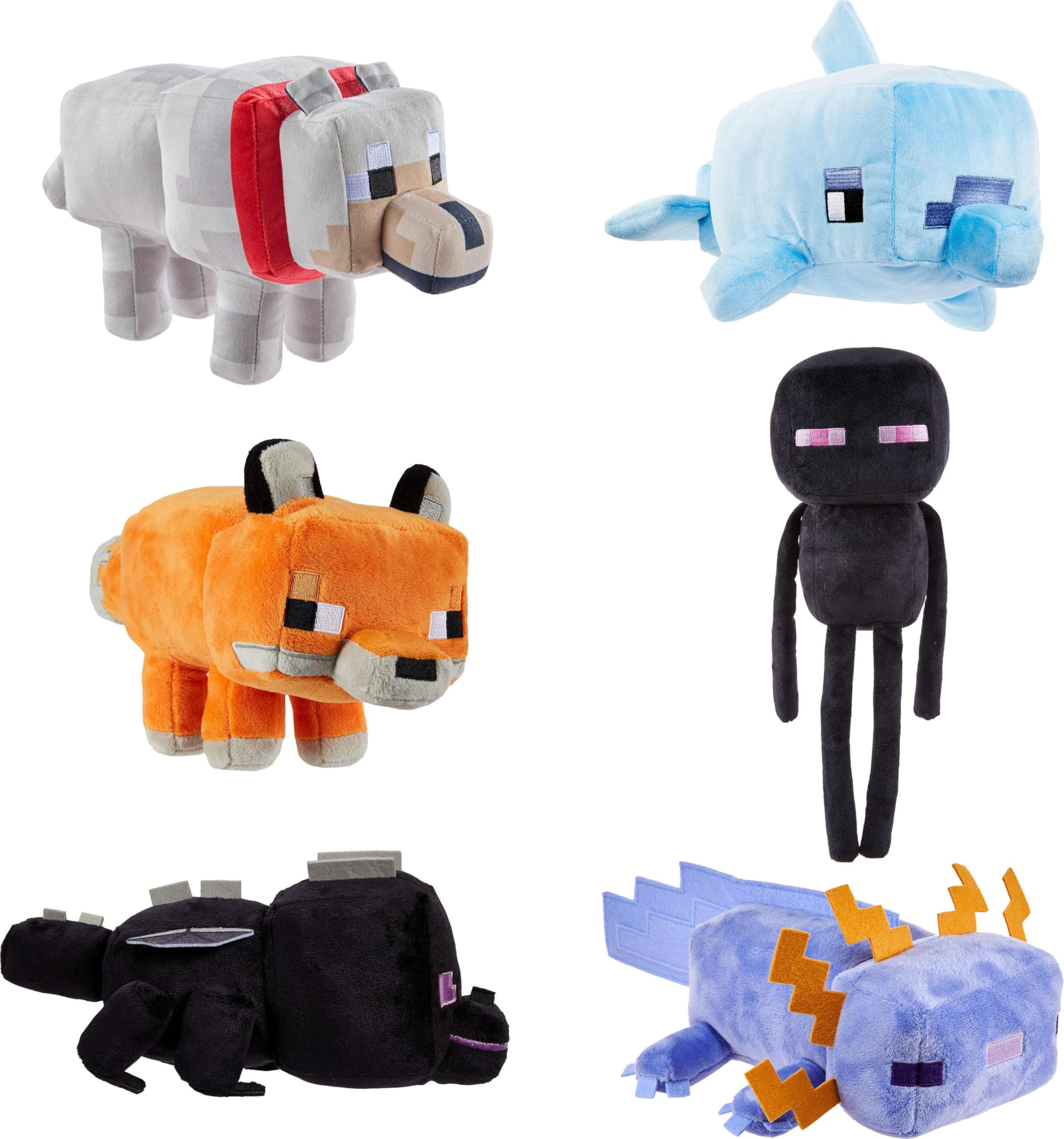 Amazon.co.jp: Mattel マインクラフト ぬいぐるみ コレクター用 ブルー