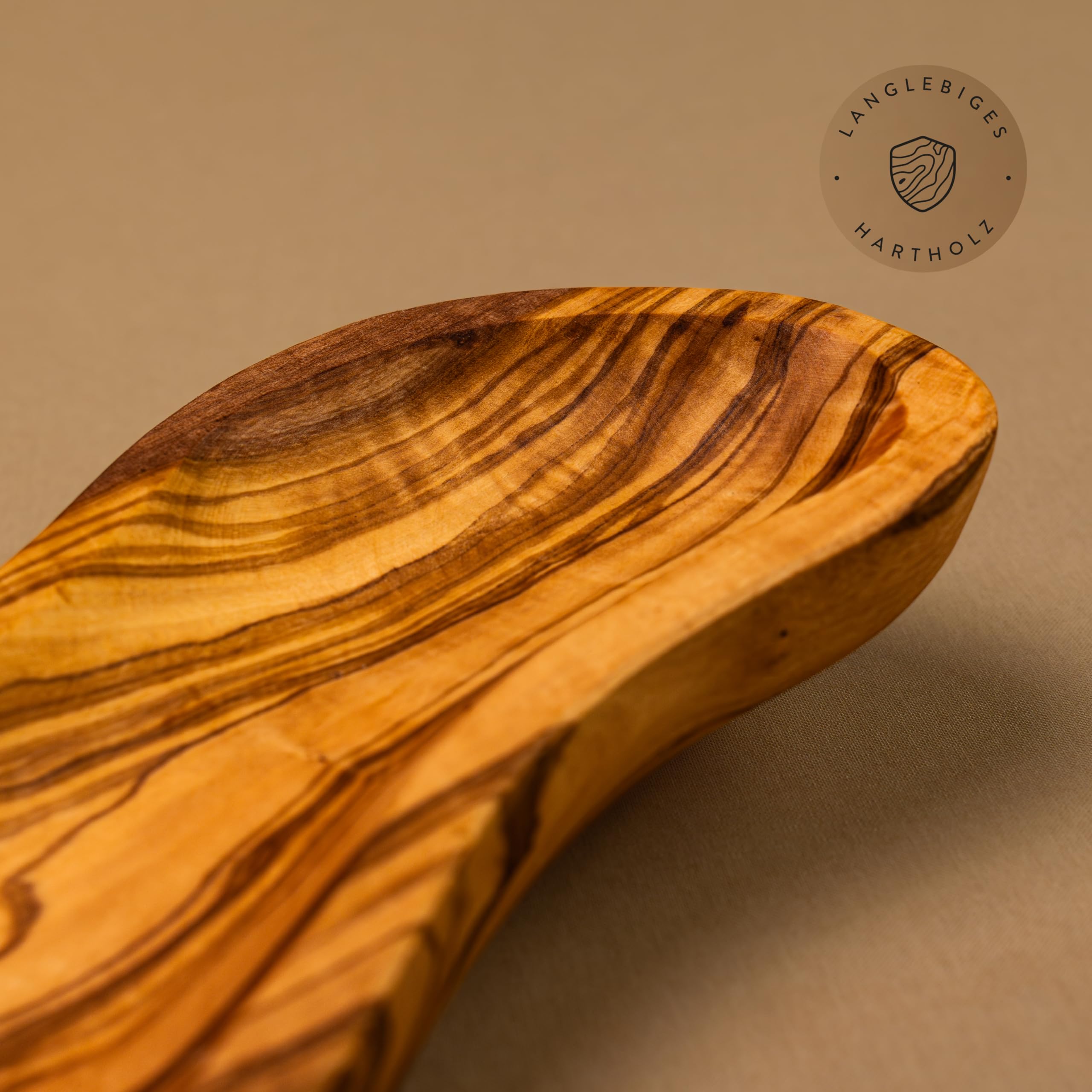 das Olivenholzbrett® / Nierenmiseczka z drewna oliwkowego/miseczka z drewna oliwkowego/miseczka na tapasy z drewna oliwkowego/miseczka na przystawki z drewna oliwkowego / 22 cm