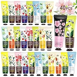 40 Pack Hand Cream Gifts Set- Valentines Day Gifts for Her, Women Gifts Bulk Lotion, Bridesmaid/Teacher Appreciation/Nurse Gifts, bulk gifts for coworkers Travel Size Hand Lotion for Dry Cracked Hands