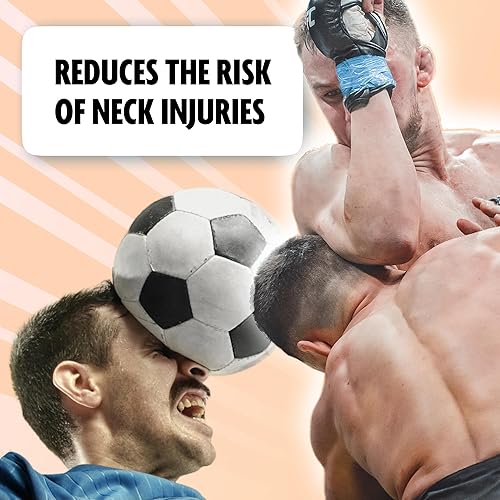 Miniatura 6 de DMoose Fitness Arnés para el cuello, aumenta la fuerza central del cuello y apoya la recuperación de lesiones, cadena de acero resistente de 30