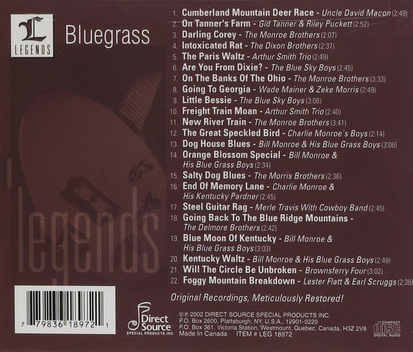 Legends: Bluegrass Legends
