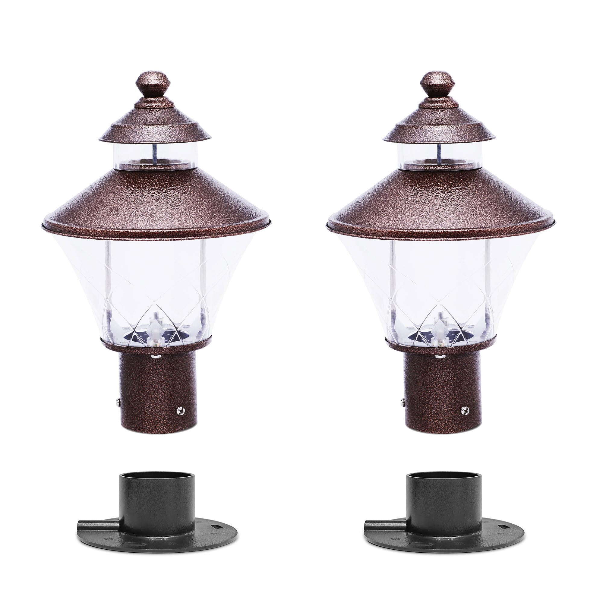 INVENTAA LED Antique Copper Gate Light for Home Gate Waterproof | IP65 Unbreakable SS Finish Outdoor Gate Light for Home and Commercial Spaces (Pack of 2)