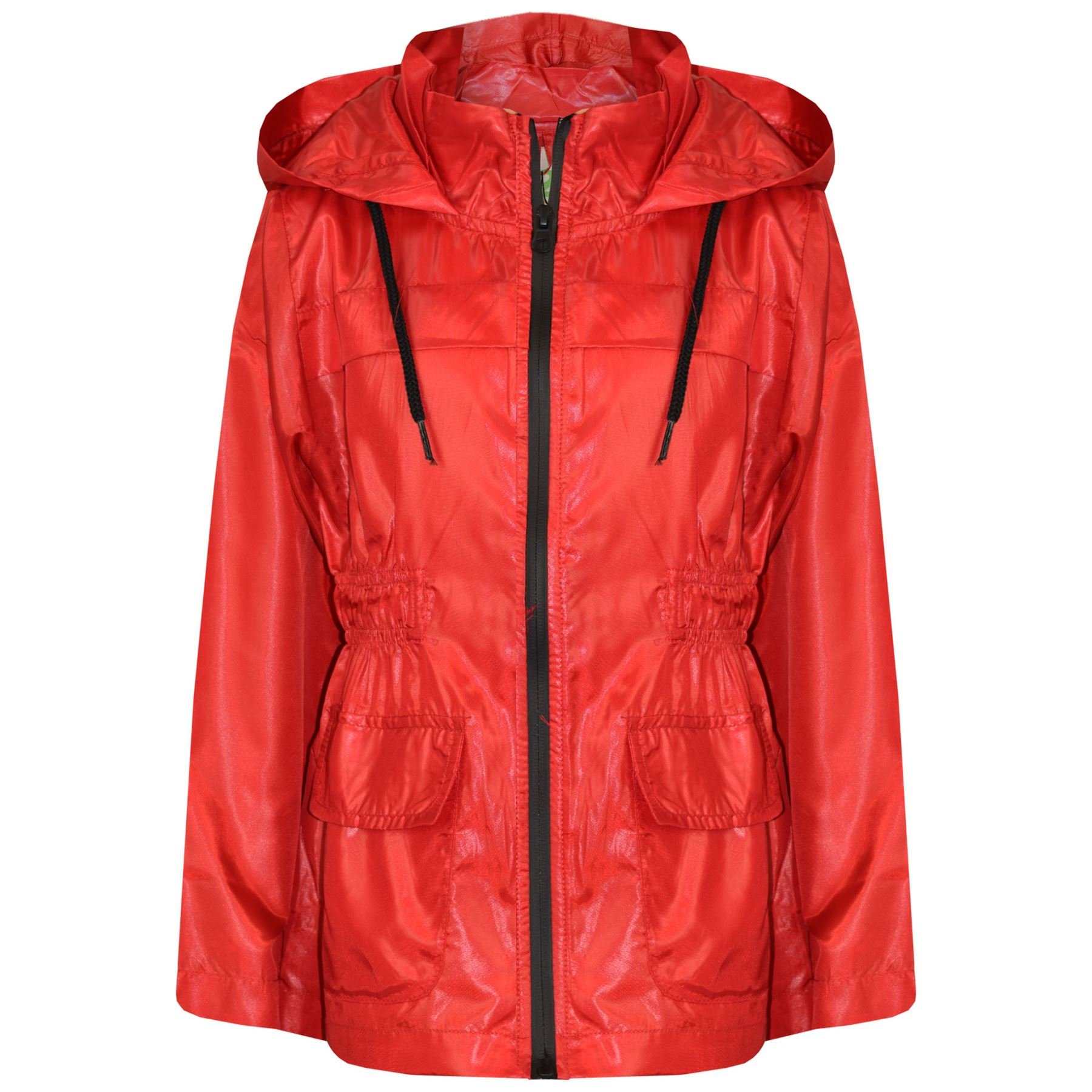 A2Z 4 Kids Raincoat Jackets Windbreaker Waterproof Parka Shower - Raincoat Jacket 448 Red 13