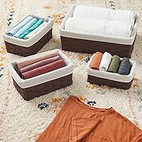 Vista 7 de Juego de canastas multiuso de varios tamaños para almacenamiento (5 unidades, los colores pueden variar)