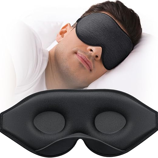 MABAO 3D Contoured Sleep Mask for Comfort