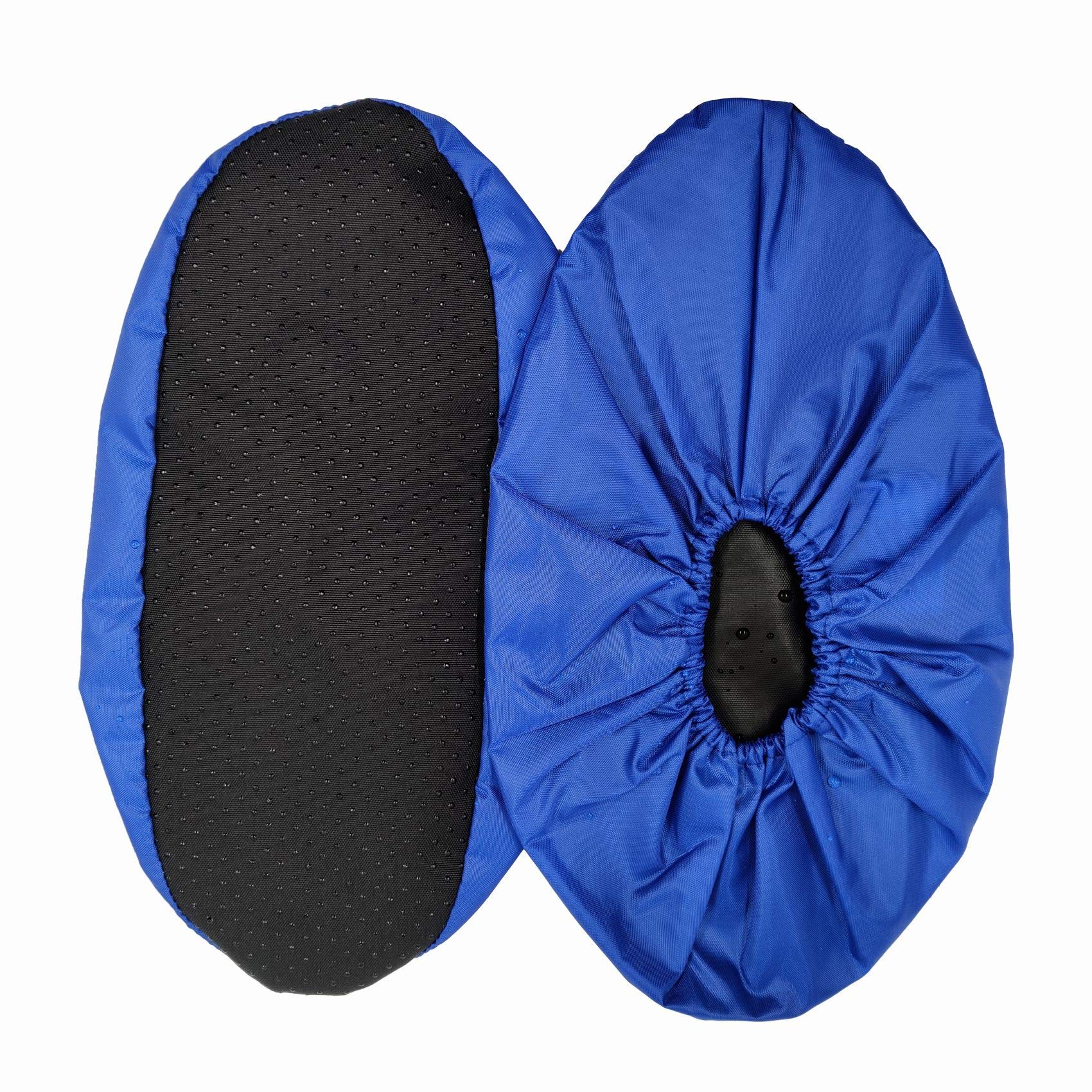 5 pares de fundas impermeables antideslizantes lavables reutilizables para zapatos de interior (XL, azul)