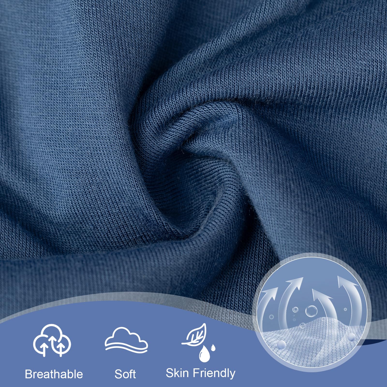 BAMBOO COOL Calzoncillos tipo bóxer para hombre, ropa interior suave y transpirable (paquete de 4 o 7)