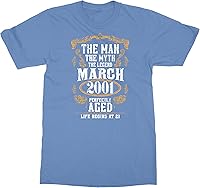 Vista 6 de Man Myth 20th Birthday Marzo 2002 Gift Camiseta unisex