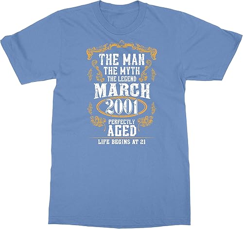 Miniatura 6 de Man Myth 20th Birthday Marzo 2002 Gift Camiseta unisex
