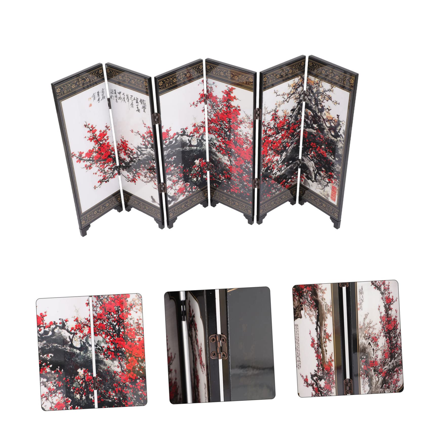 Paravento Ornamentale Sei Pannelli Decorazione Per Scrivania in Scena Fotografica Accessori Per Regalo Aziendale Mini Paravento Da