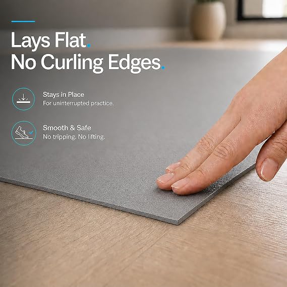 ProStep by FlooringInc Reversible Marley Dance Floor Roll, Portable Roll Out Vinyl Dance Flooring for Ballet, Jazz, Modern, Home Studio Practice, 1.2mm Thick, 5.25' x 10' (52.5 sq ft), Black/Grey