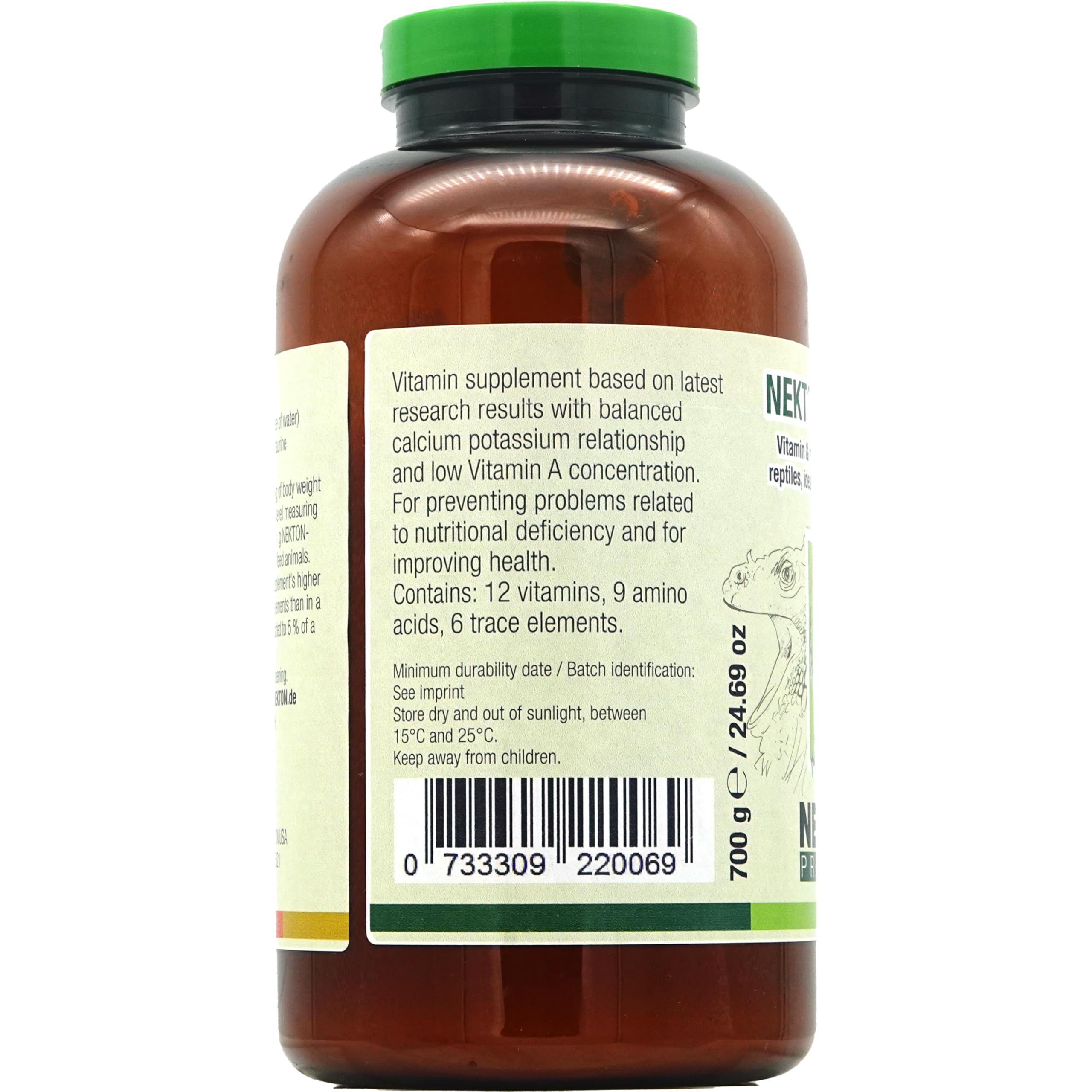Nekton Multi-Rep, 1er Pack (1 x 700 g) Vitamin- und Mineralstoffpräparat für Reptilien