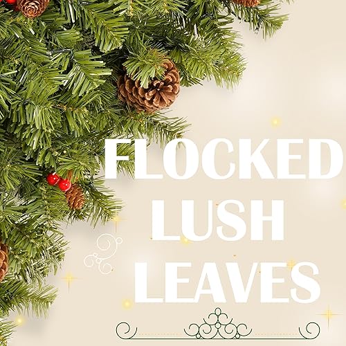 Miniatura 3 de Árbol de Navidad, árbol de Navidad colgante boca abajo de 6 pies, árbol de Navidad colgante del techo, árbol de Navidad con 300 luces LED blancas