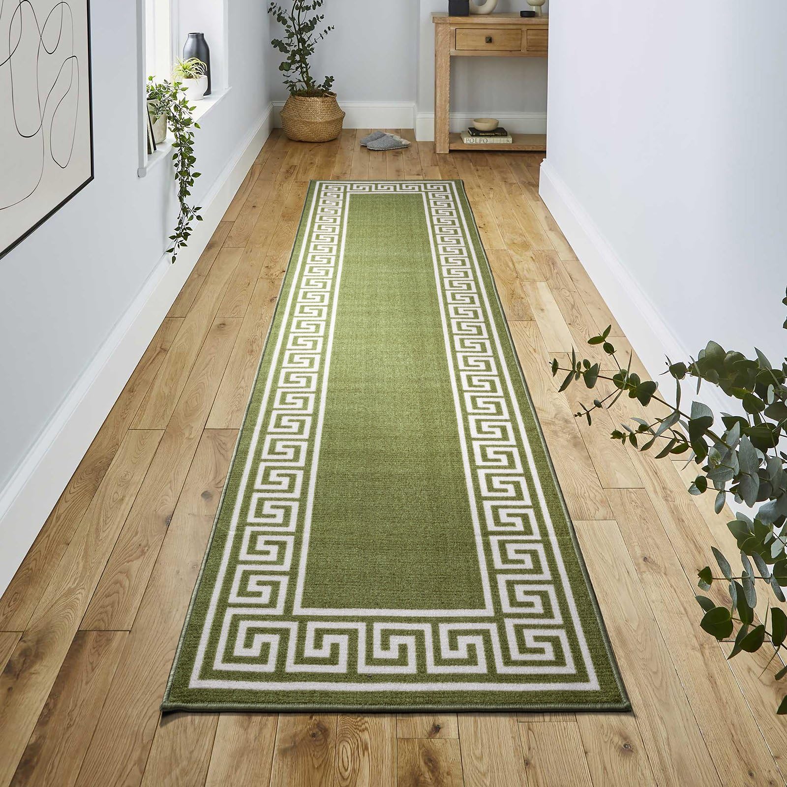 renoazul® Carpet Runners for Hallways Non-Slip Long & Wide Heavy-Duty Plain | 80 x 300 cm Super Absorbent Indoor Stair Carpet and Kitchen Anti-slip Floor Mats - Greeky Rug - Grey & Black — view 93