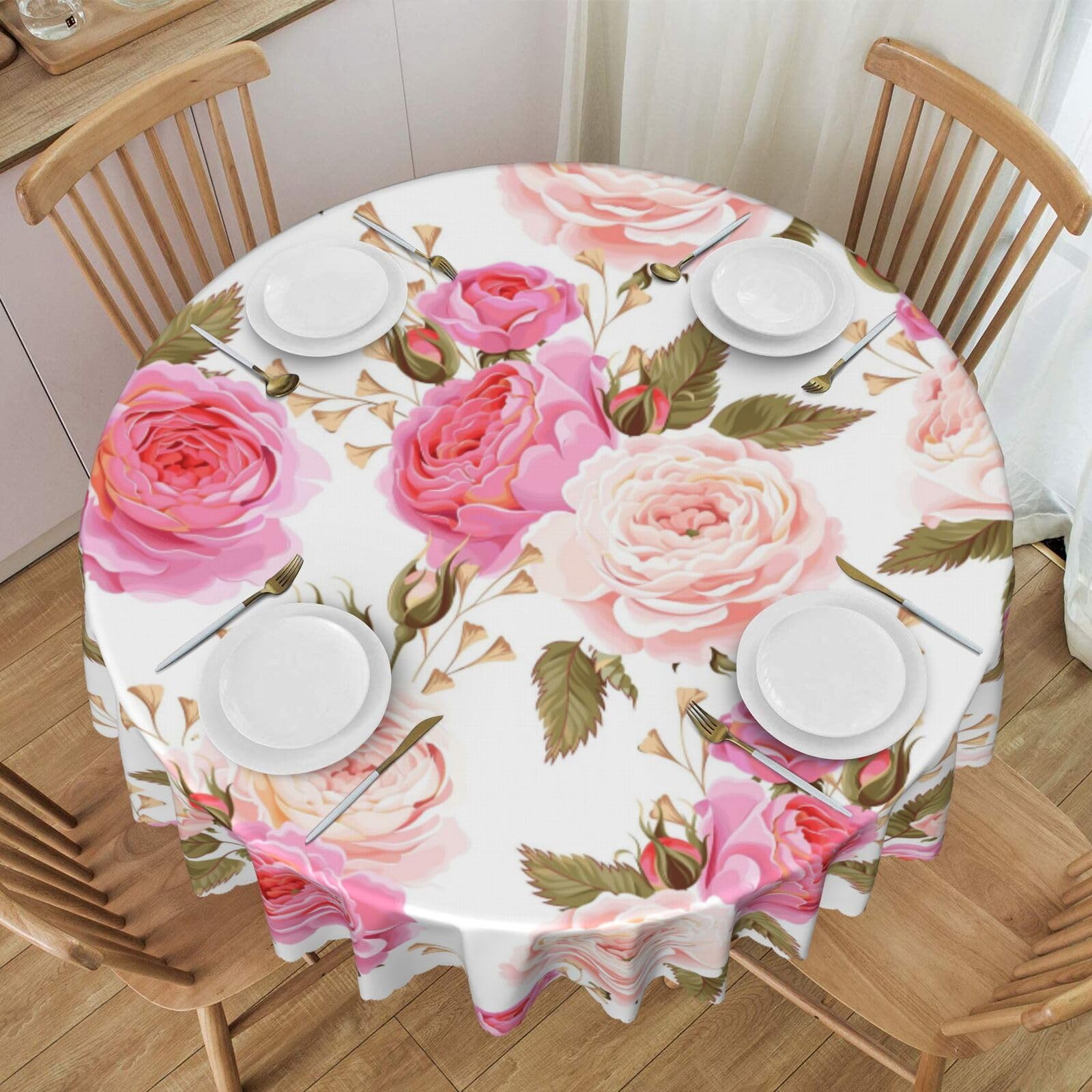 Nappe ronde de 150 cm pour pique-nique en plein air et repas de fêtes en famille