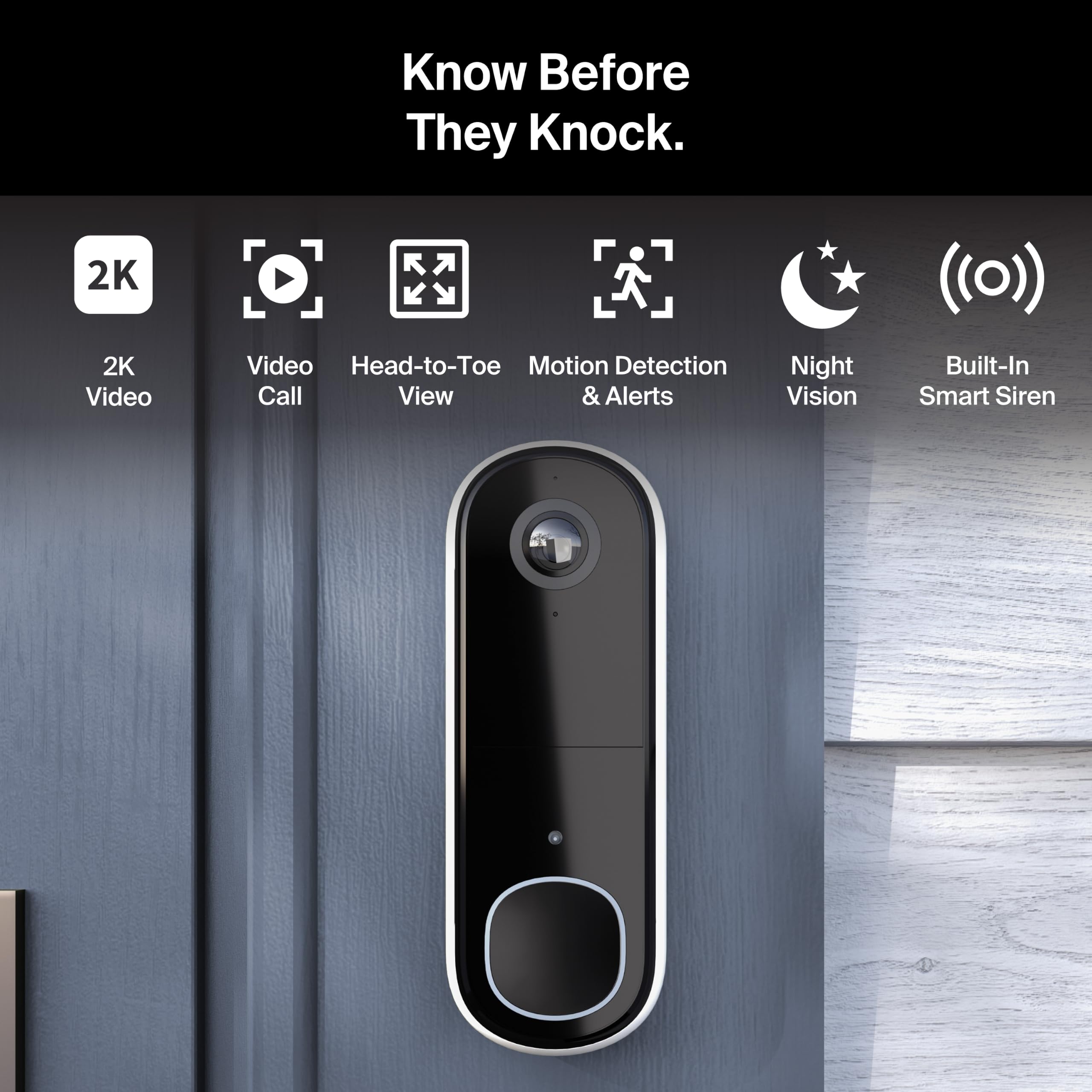 Arlo 2K Video Doorbell - Wireless & Wired -5