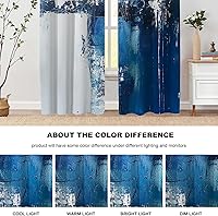 Vista 110 de Cenefas de cocina modernas con patrón de cobre marrón dorado para ventanas, cenefas opacas abstractas de marcas de arañazos y cortinas opacas