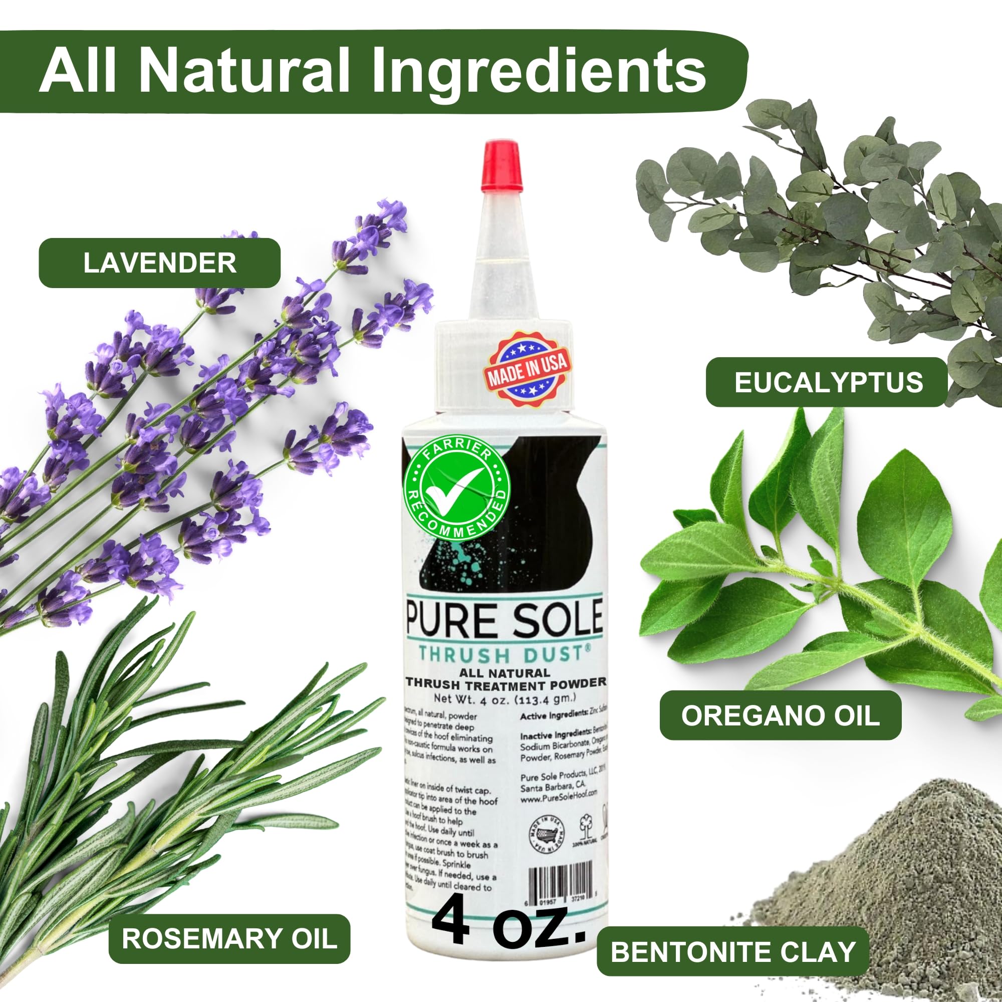 Thrush Treatment for Horses Thrush Dust 4 oz – Non-Caustic Horse Hoof Powder for Cracks, Frogs and White Line | Helps to Maintain Healthy Hooves | Helps with Rain Rot and Coat Issues - image 7