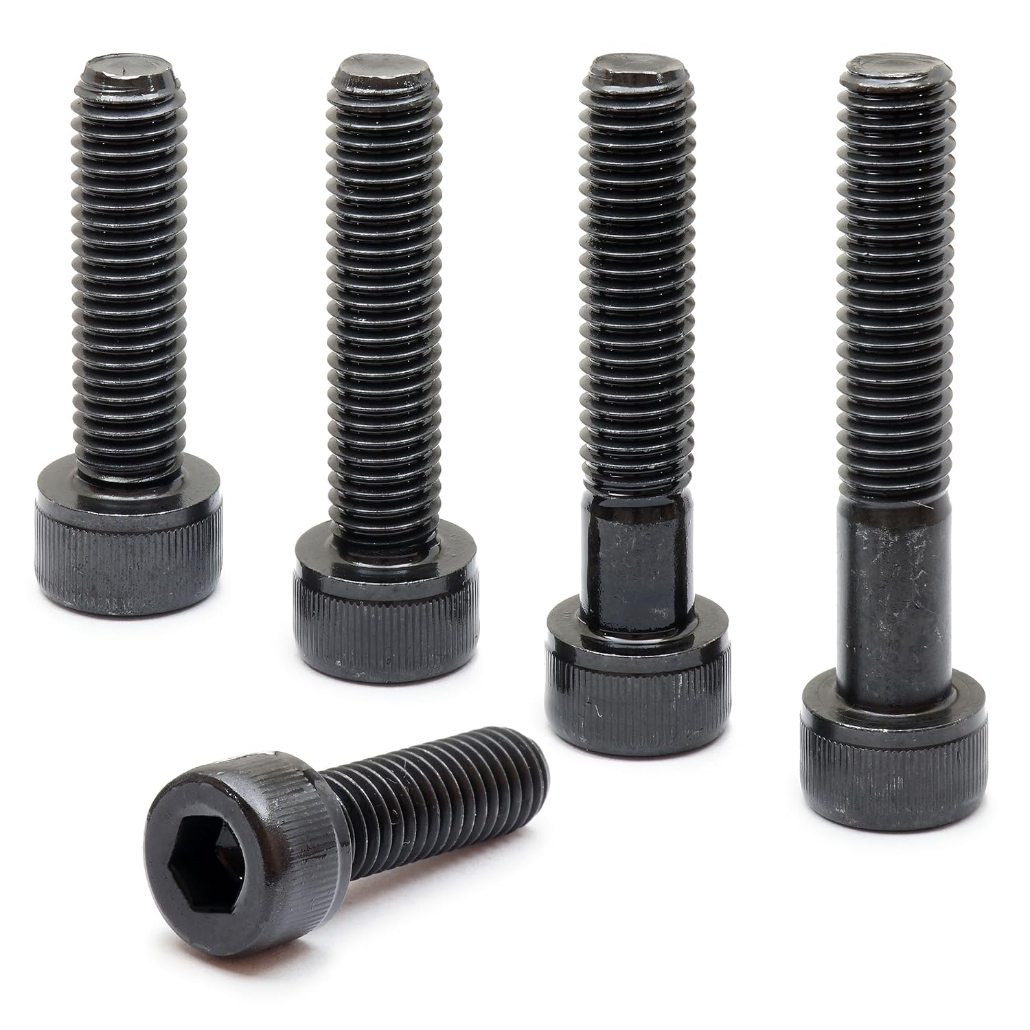 MonsterBolts - 1/4-28 x 1 3/4 Socket Head Screws, Alloy Steel, Black Oxide, Partial Thread, 100 Pack