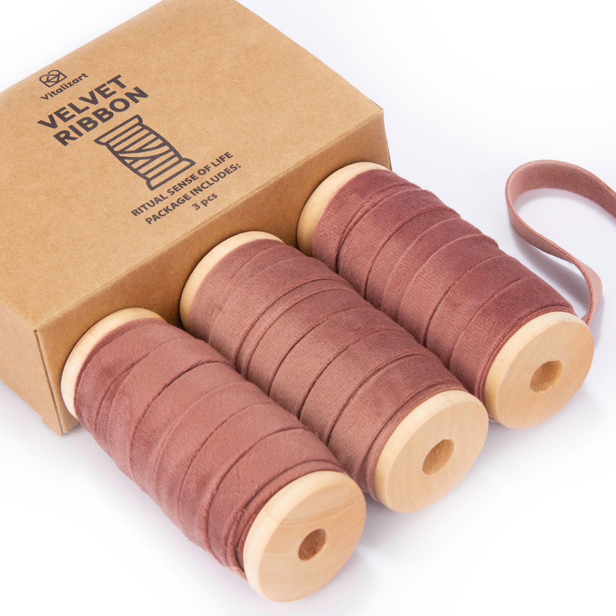 Ruban en velours or rose de 0,9 cm : la solution pour réussir vos nœuds de Noël