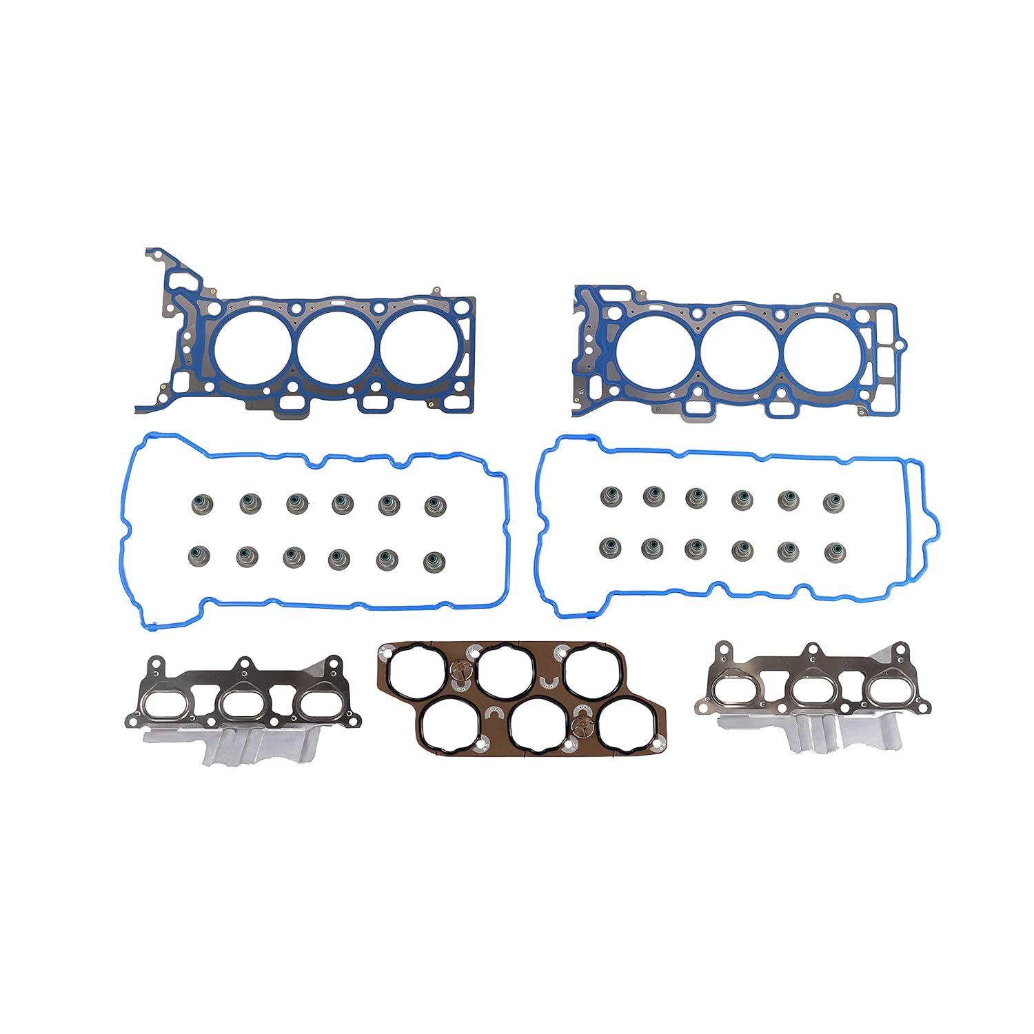 DNJ HGS3176 Head Gasket Set for 2007-2012 Chevrolet, Pontiac, Saturn, Suzuki Aura, Equinox, G6 3.6L V6 24V DOHC 3564cc