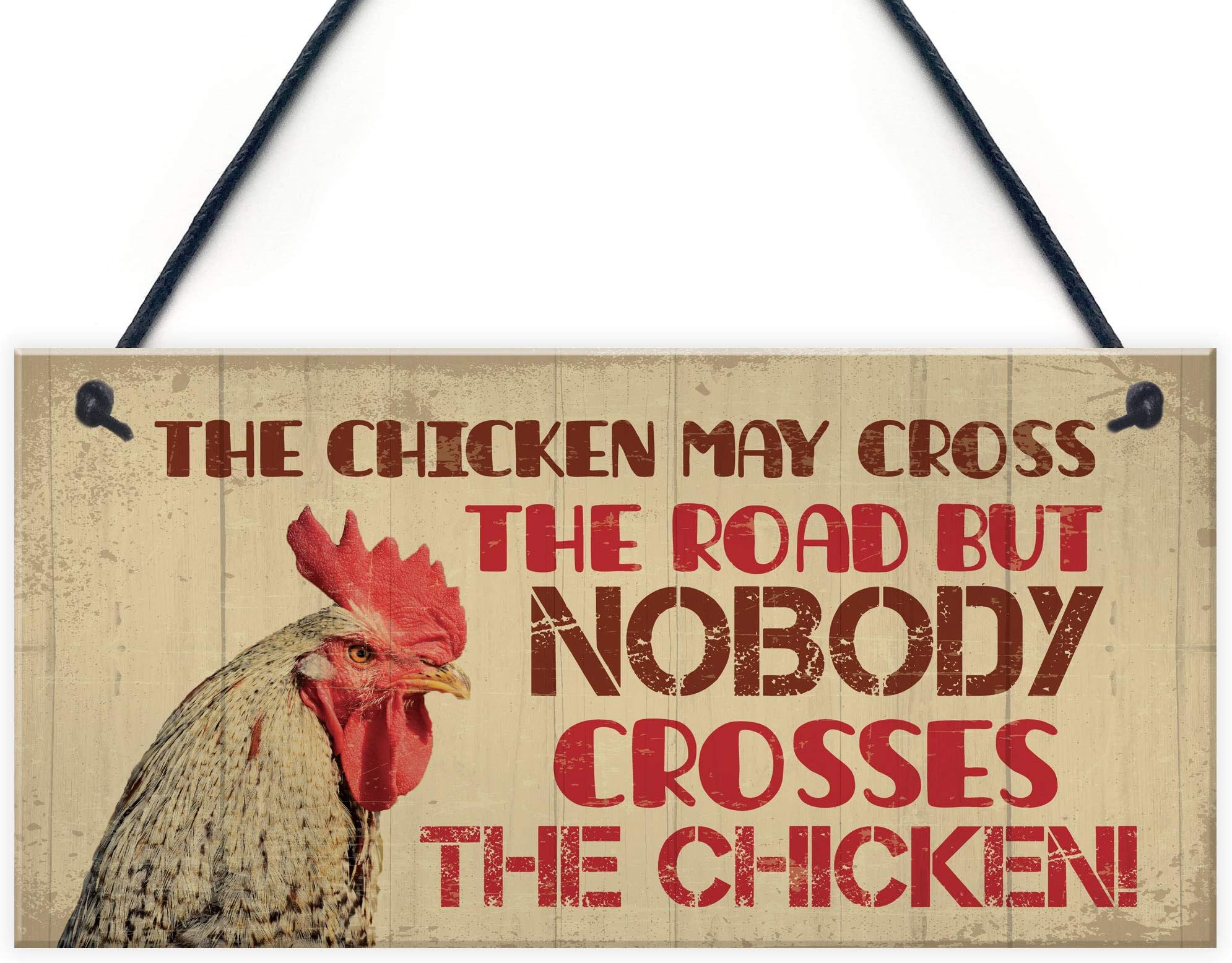 Red Ocean Chicken Signs For The Garden Funny Chicken Coop Hen House Plaque Chicken Gift