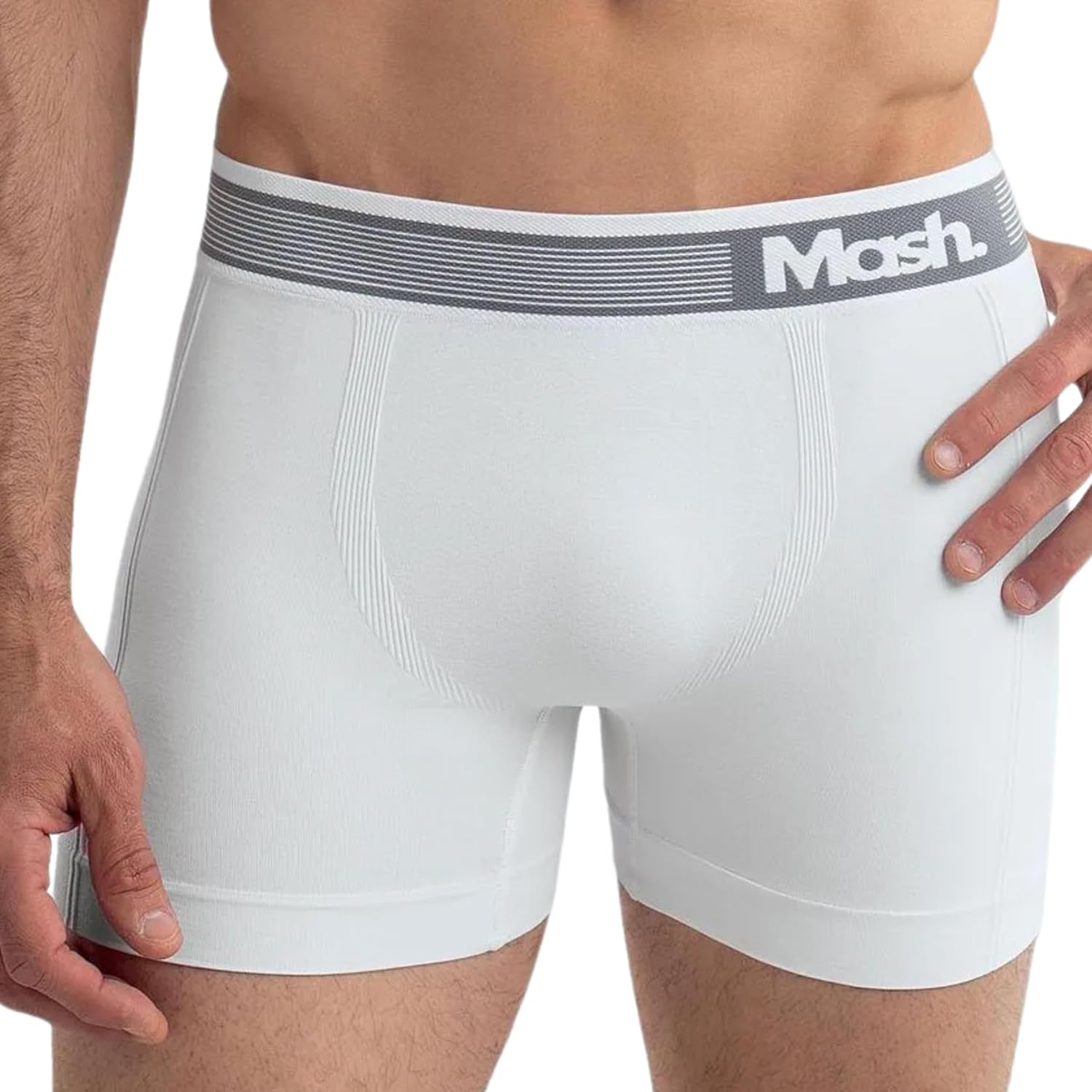 Cueca Boxer Mash Sem Costura Poliamida Toque Gelado Box Masculina