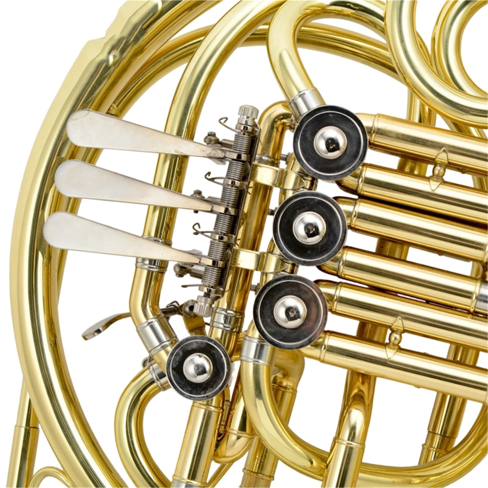 Instrument Muzyczny Waltornia Waltornia Czteroklawiszowa Dwurzędowa Klawisz Bb Na Klawisz F Dwufunkcyjny Pozłacany