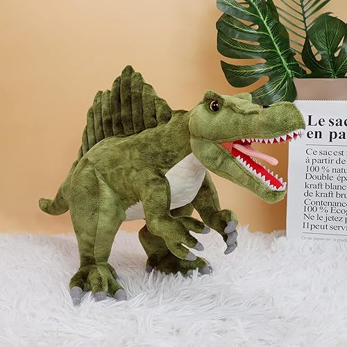 Miniatura 7 de Dino Spinosaurus - Juguetes de dinosaurio, dinosaurio de peluche, 21 pulgadas, muñeco de dragón, regalo de cumpleaños para niños