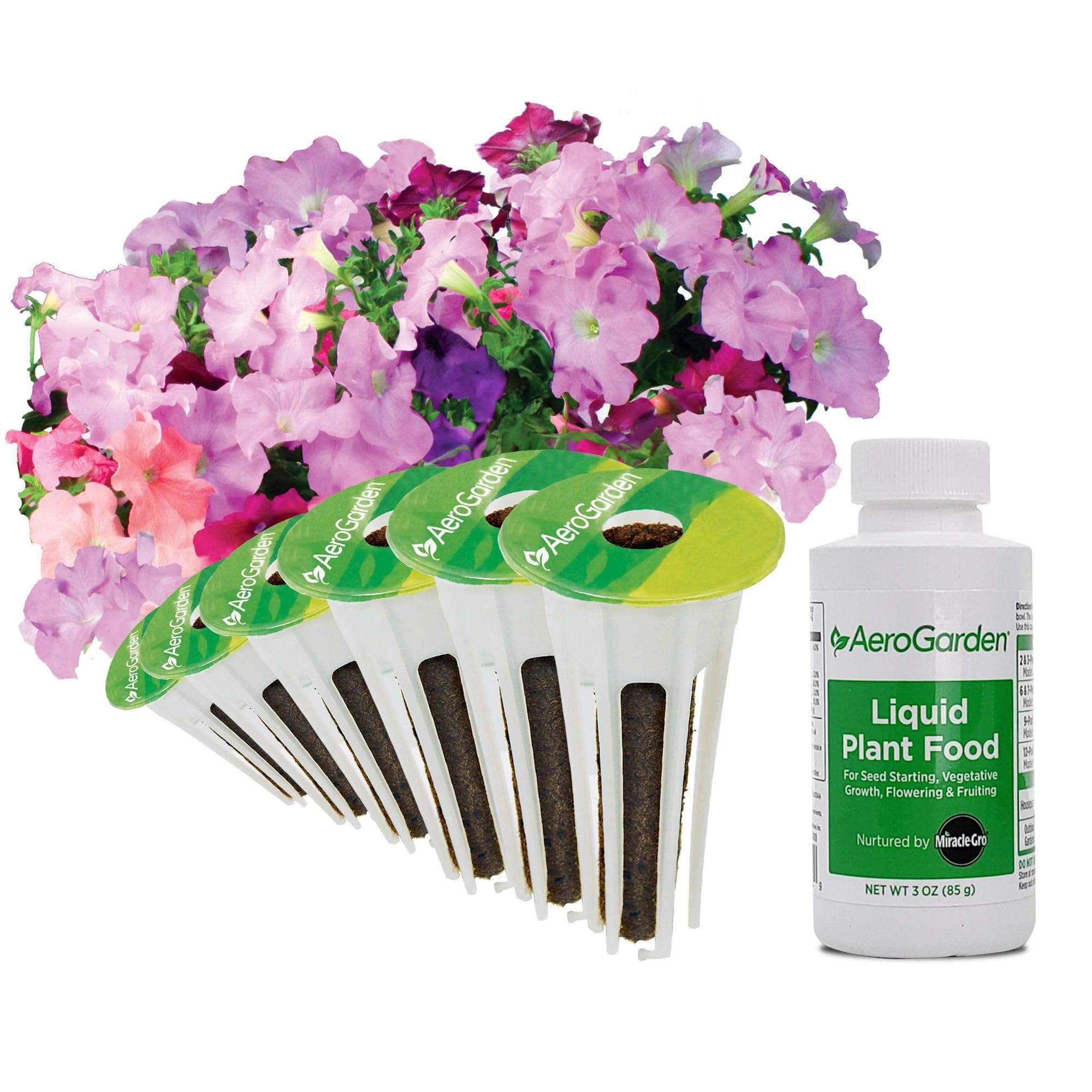 AeroGarden Cascading Petunias Seed Pod Kit for AeroGarden Hydroponic Indoor Garden, 6-Pod