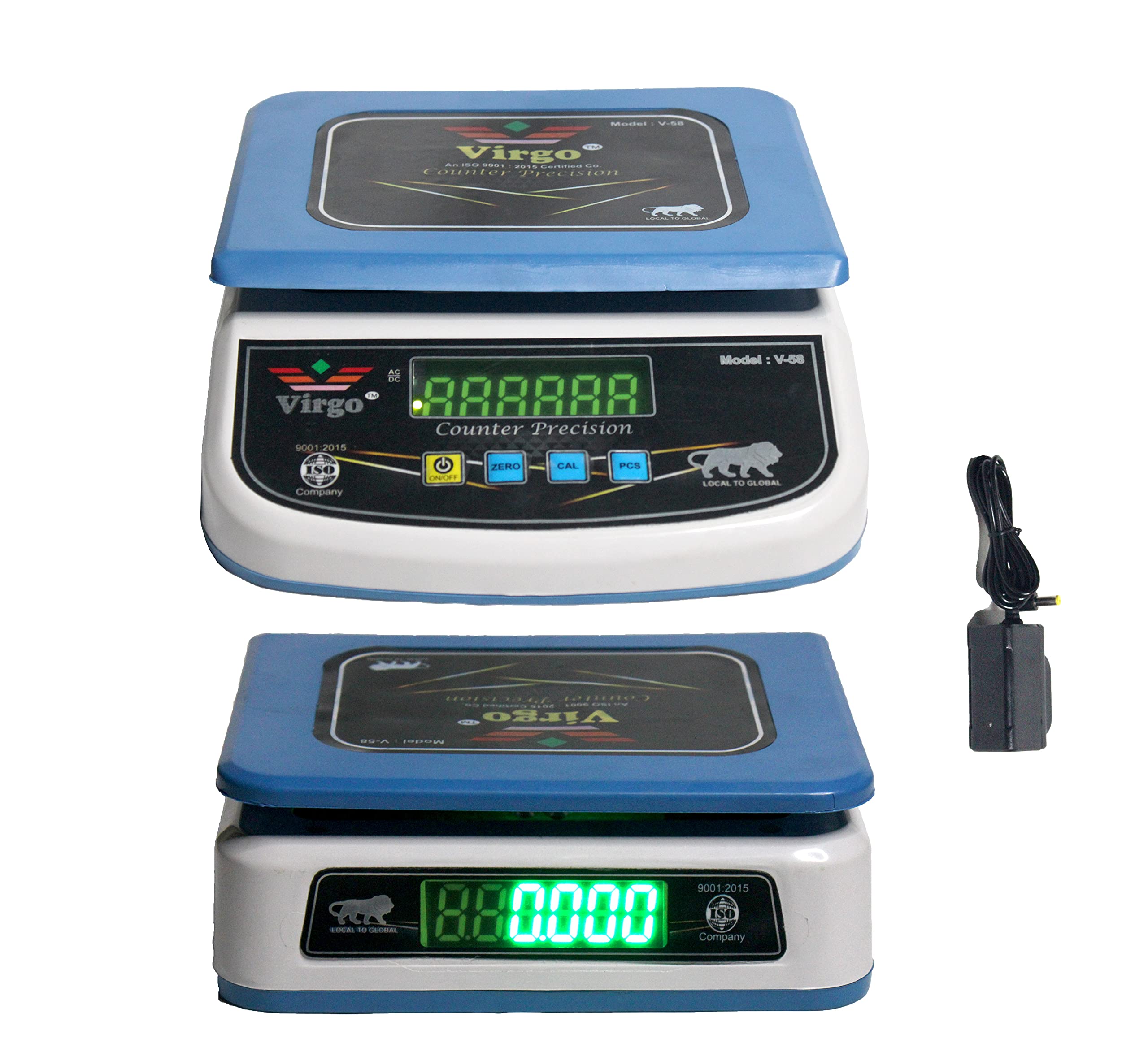 Ionix Made In India, Highest rated brand with 1 Year Warranty & 8 hours battery Backup , Weight Machine for Shop | Weighing Machine | Weighing Machine for Shop 1 Piece , Blue