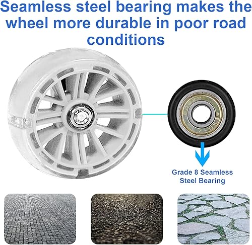Vista 21 de Ruedas de entrenamiento para bicicleta, par de ruedas traseras resistentes con estabilizadores, kit montado para niños y niñas, bicicletas de una