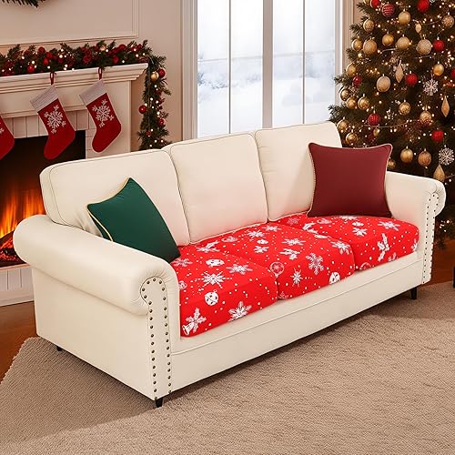 Miniatura 350 de Smiry Fundas de cojín de sofá con estampado, fundas de sofá elásticas y suaves para sofá, funda de sofá antideslizante lavable protector de muebles