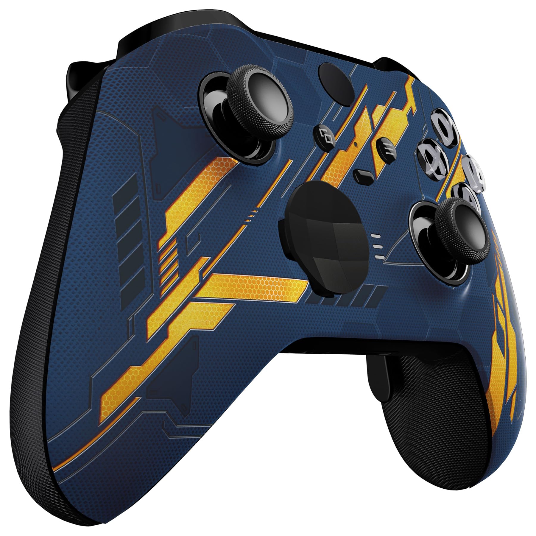 eXtremeRate Custodia Cover Frontale per Xbox Elite Series 2 Controller Model 1797,Scocca Case Ricambio per Xbox Elite Series 2 Wireless Controller Core&2 Anelli-Mecha Illumina nel Buio